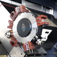 Torno CNC de Cama Inclinada de Alta Velocidad TCK600 con Controlador Fanuc, Torreta Hidráulica y Transportador Automático de Virutas