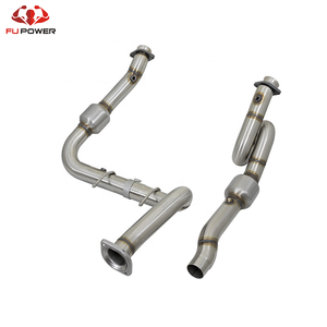 Acier inoxydable Vers Le Bas-Tuyaux pour Ford F-150 Raptor EcoBoost <span class=keywords><strong>V6</strong></span> 3.5L Gaz 2017-2019 - Product Image 1