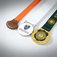 Médaille Sportive Personnalisée en Alliage de Zinc, Placage Or, Argent, Bronze, Impression UV, Vente en Gros, Faible MOQ, Clients Mondiaux