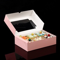 Yafei Expédition En Gros Ondulé PVC Biscuit Cookie Gâteau Boîte pour Petite Entreprise Emballage