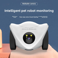 Nouveau Distributeur de Friandises Intelligent 4G pour Animaux de Compagnie avec Caméra, Audio Bidirectionnel, Application et IA, Alimenté par Batterie, Laser pour Chat et Chien - Édition 2026 - Vente Flash