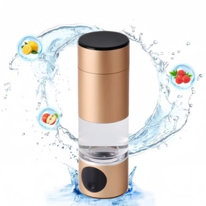 زجاجة مياه هيدروجينية ذكية OEM بتركيز 5000 جزء في البليون، محمولة مع مولد تحليل كهربائي SPE PEM للترطيب اليومي - Product Image 1