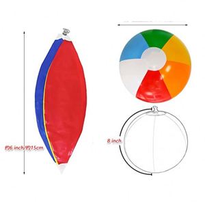 Ballon de plage gonflable en PVC Ys89, petit, grand, géant, aéré, différentes tailles et couleurs, logo personnalisé, marque pour cadeau promotionnel - Product Image 6