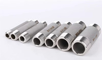 Raccord à double filetage mâle en acier inoxydable 316L résistant à la corrosion 304/316L pour l'industrie pétrochimique