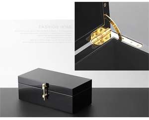 高級高光沢ソリッドパインウッドストレージボックス環境に優しい塗装のお酒ギフトボックス - Product Image 4