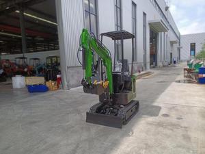 Miniescavatore cingolato in gomma da 1 tonnellata con benna da 0,025 m³ e potenza di 7600W, 1 anno di garanzia, nessun danno a prato e pavimentazione - Product Image 3