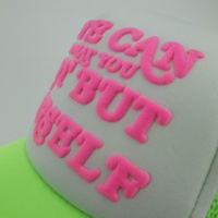 Casquette de camionneur à impression de poudre 3D personnalisée Casquettes de camionneur à sérigraphie de haute qualité