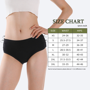 Culotte menstruelle personnalisée pour femme, sans PFAS, anti-fuite, taille mi-haute, en coton, absorption très élevée, côtés ajustables, sous-<span class=keywords><strong>v</strong></span>êtements menstruels détachables - Product Image 5