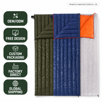 Sac de couchage en duvet, chaud et adapté à toutes les saisons, épaissi pour le camping en plein air, sac de couchage en duvet d'oie, printemps et automne