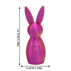 Huevos de Conejito de Pascua Impresos en 3D con Color Personalizado, Artículos Decorativos, Impresión 3D, Divertida Decoración de Conejo, Figura Decorativa de Pascua - Product Image 3
