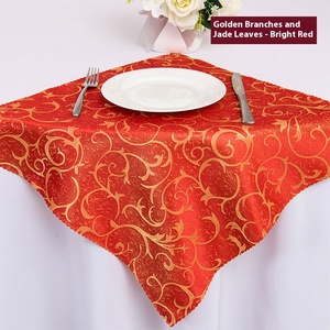 <span class=keywords><strong>Serviette</strong></span> carrée moderne en polyester jacquard avec motif floral imprimé, <span class=keywords><strong>serviette</strong></span> de table d'hôtel pliable, tissu pour repas occidentaux, vente directe usine - Product Image 3