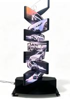 Écran LED interactif double face à rotation 360° de qualité supérieure, affichage mécanique à arc, P1.9 P2 P2.5, pour centre d'exposition