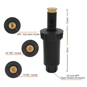 Aspersores de 90, 180 y 360 Grados, Boquilla de Pulverización Ajustable para Jardín, Cabezal de Riego de Plástico para Césped - Product Image 5