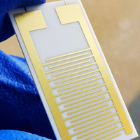 300um cerámica interdigital electrodo condensador matriz gas humedad biosensor chip