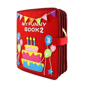 Mon premier <span class=keywords><strong>livre</strong></span> Apprentissage précoce <span class=keywords><strong>Livre</strong></span> en <span class=keywords><strong>tissu</strong></span> de feutre doux Nouveaux produits pour les enfants Activité tranquille Voyage occupé Vente en gros Livres silencieux sensoriels - Product Image 6