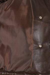 Chaqueta de Mujer Personalizada 100% Cuero Genuino Marrón Nappa, Corte Clásico, Cierre YKK, Marca Privada OEM/ODM, Venta al Por Mayor - Product Image 6