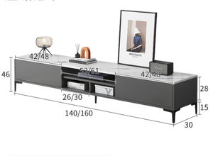 Soporte de exhibición de Tv antiguo de estilo moderno, mesa con estante de almacenamiento, armario de Tv, Consola de madera, muebles para el hogar, armarios de sala de estar - Product Image 3