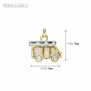 PM54625 vente en gros émail <span class=keywords><strong>Camping</strong></span> voiture <span class=keywords><strong>de</strong></span> tourisme plaqué or cuivre métal voiture pendentif à breloque pour collier bijoux marquage - Product Image 5
