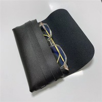 Étui à lunettes en PVC personnalisé, pochette souple pour lunettes de soleil, étui en cuir tendance à marque privée, étui à lunettes de soleil pas cher avec logo personnalisé