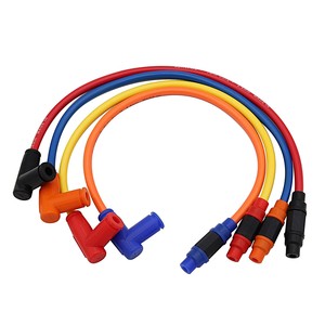 ATV Motorrad modifiziertes Zubehör Booster Wire Coil Hochspannung paket Schnell anschluss Zünd kabel Zündkerzen kappe Silikon - Product Image 2