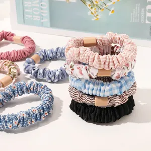 Hete Verkoop Fabriek Directe Dunne Satijnen Zijde Dunne Sterke Hold Mode Scrunchies Elastische Haarbanden