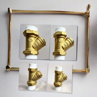 Vanne de filtration en PPR pour radiateur, filtre en Y en cuivre et laiton pour eau