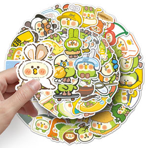 50 Uds gran oferta decoración Kawaii pegatinas personalizadas impresión impermeable Anime Lorilet Bebe pegatina - Product Image 6