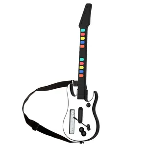 Guitar <span class=keywords><strong>Hero</strong></span> pour Wii Manette sans fil Télécommande pour Guitar <span class=keywords><strong>Hero</strong></span> Wii Rock Band 2 Jeux Guitar <span class=keywords><strong>Hero</strong></span> <span class=keywords><strong>World</strong></span> Tour BundleB - Product Image 1
