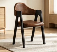 Chaise de loisirs moderne en bois écologique faite à la main avec dossier pour chambre, appartement, salle à manger, salon, mobilier de maison