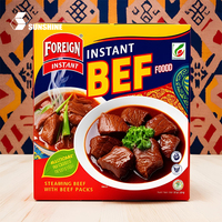 Pâtes personnalisées de qualité alimentaire, prêtes à consommer, pour micro-ondes, paella espagnole, poulet au beurre, riz frit thaïlandais, bœuf frit, céréales, gaufrage