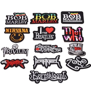 Nuevas letras <span class=keywords><strong>BOB</strong></span> <span class=keywords><strong>MARLEY</strong></span> THE WHO diseño bordado ropa parches Rock música letra diseño bordado hierro en parche para camisa - Product Image 3