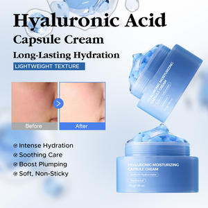 Crème hydratante apaisante à l'acide hyaluronique et au collagène, capsules PDRN GHK-Cu, crème hydratante pour le visage - Product Image 5