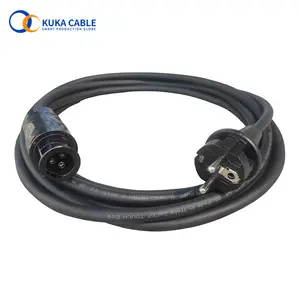 Betteri Bc01 Schuko Panjang Kabel 10M Ke Colokan Schuko IP44 dengan Kabel Karet H07RN-F Kabel Listrik 3g1,5mm2