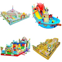 Château gonflable de sécurité pour enfants, grand toboggan à thème canard en caoutchouc, équipement d'amusement extérieur carré pour enfants, commande en gros