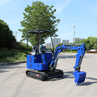 Mini-excavatrice électrique certifiée CE de 1,5 tonne avec batterie au lithium