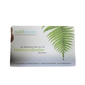 Carte de visite professionnelle en PVC transparent imprimée par sérigraphie pour une identification facile - Product Image 4