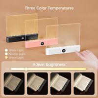 Lampu Buku LED dan Lampu Malam 2 in 1, 3 Suhu Warna, Lampu Baca Isi Ulang USB dengan Timer untuk Membaca di Malam Hari