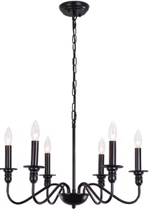 Lámpara colgante industrial nórdica, Isla de cocina, luces colgantes retro americanas negras de hierro para sala de estar - Product Image 5