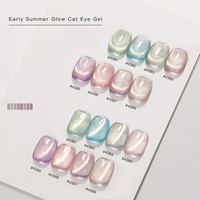 1KG OEM Marque Privée 8 Couleurs Gel Polish Magnétique Cat Eye Haute Pigmentation Non Toxique Luxe Français Designer Effet Éclat d'Été Précoce