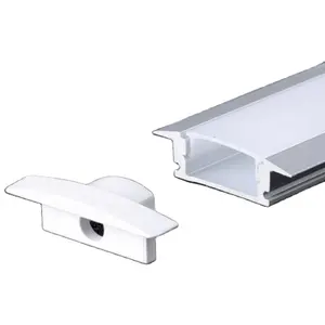 24.7x7 MM Led Light strip Aluminum Channel Holder Slot Embedded U-shaped Slot With Cover