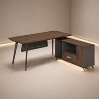 Le bureau de direction en forme de L, le petit bureau et l'armoire de rangement convertible nouvellement lancés sont adaptés aux gestionnaires de bureau/directeurs généralistes