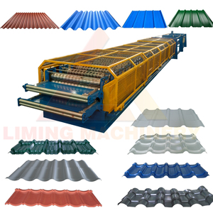 Hai Lớp Mạ Kẽm Ngói Sóng Nhôm Kim Loại <span class=keywords><strong>Roof</strong></span> Sheet Making <span class=keywords><strong>Roll</strong></span> <span class=keywords><strong>Forming</strong></span> <span class=keywords><strong>Machine</strong></span> - Product Image 4