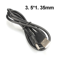 Câble d'alimentation USB vers DC, 4 types de fiches DC, 0,8 m, 1,2 m, cordon de charge USB DC pour bande LED, CCTV, faible MOQ