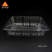Barquette jetable transparente en PET, barquette en plastique étanche pour légumes-feuilles, melon, emballage pour produits frais en magasin