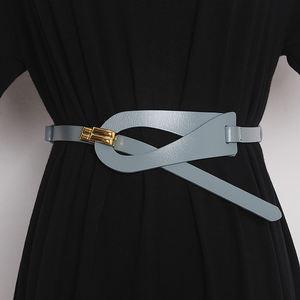 <span class=keywords><strong>Vestidos</strong></span> decorativos para mujer, fajas con cinturón exterior, accesorios de cintura versátiles, cinturón ancho, faldas - Product Image 4