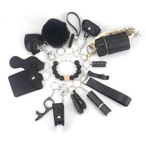 Nuevo Llavero Brillante de <span class=keywords><strong>Defensa</strong></span> <span class=keywords><strong>Personal</strong></span> DIY, Set de <span class=keywords><strong>Llaveros</strong></span> de Autodefensa - Product Image 3