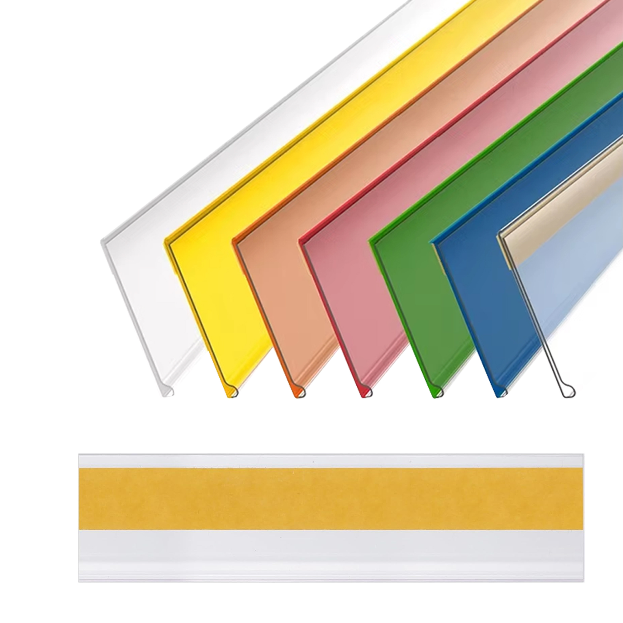 Etiquette Prix 20 Clips Porte-étiquettes Prix Rotatifs APACALI - Support Réglable Pour Panneaux Marchandises Support étiquette Rotatif
