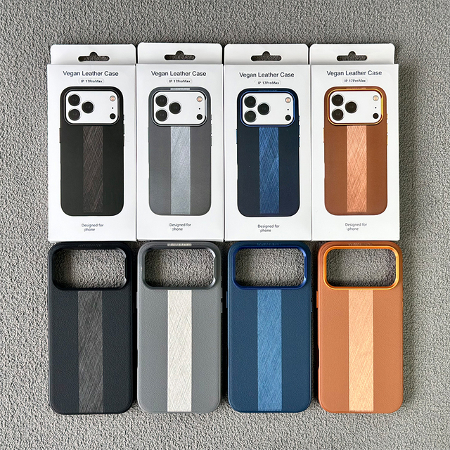 Luxury Leather Magnetic Mobile Phone Cases for 12/13/14/15/16/17 Pro Max Shockproof & Waterproof