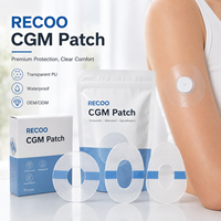 Patch adhésif imperméable en film PU de qualité médicale transparente extra-résistant pour capteur CGM, compatible Libre, Dexcom, Omnipod