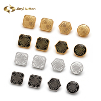 Fabricant de boutons Jinyi, boutons à pression en alliage de zinc, logo de marque, OEM, ODM, boutons à pression personnalisés carrés et ronds en émail.